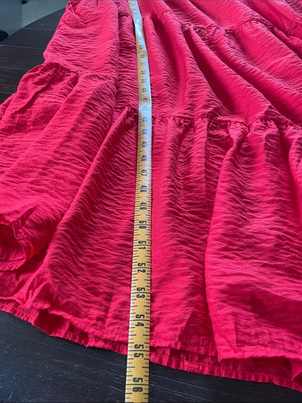 Simply Vera Sleeveless Red Tiered Maxi Summer Dress - Picture 11 of 12